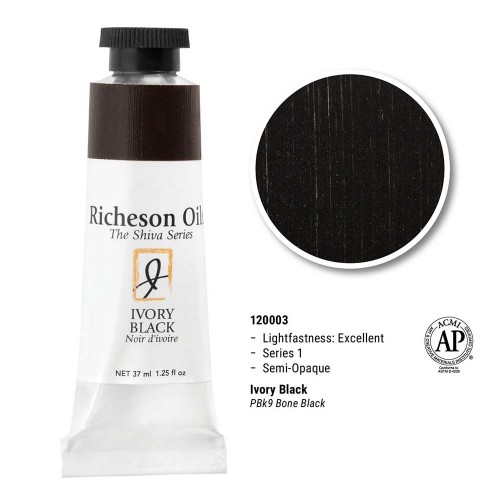 Ivory Black - Richeson Shiva Oil Colour Series 1