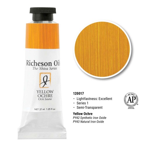 Yellow Ochre - 37ml Richeson Shiva Oil Colour Series 1