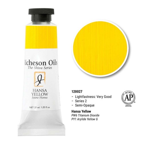 Hansa Yellow - 37ml Richeson Shiva Oil Colour Series 2