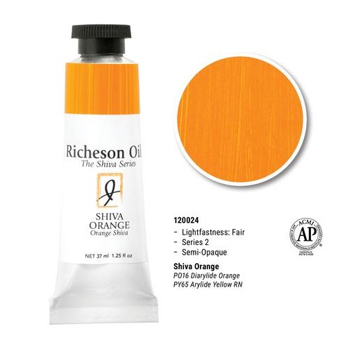 Shiva Orange - 37ml Richeson Shiva Oil Colour Series 2