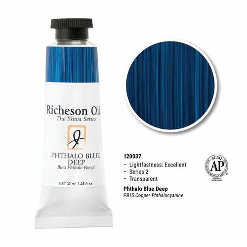 Phthalo Blue Deep - 37ml Richeson Shiva Oil Colour Series 2