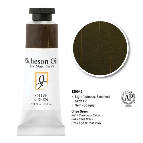 Olive Green - 37ml Richeson Shiva Oil Colour Series 2