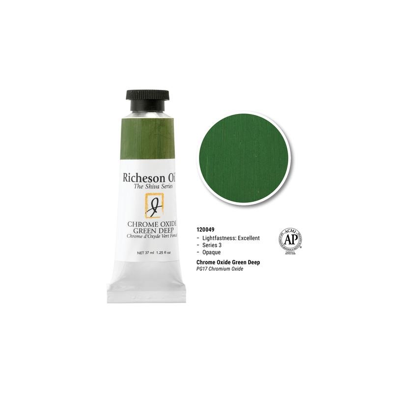 Chrome Oxide Green Deep - 37ml Richeson Shiva Oil Colour Series 3