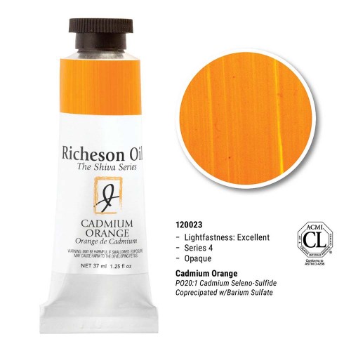 Cadmium Orange - 37ml Richeson Shiva Oil Colour Series 4