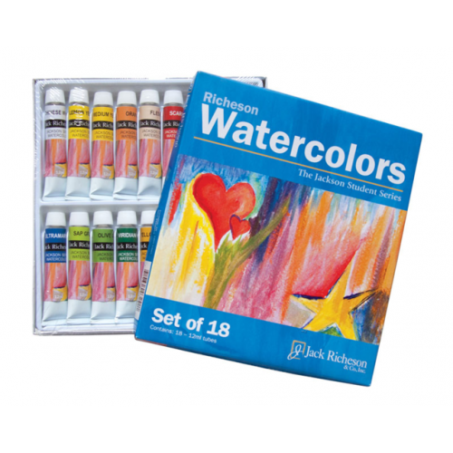 Jack Richeson Watercolour Tubes - 18 Colour Set