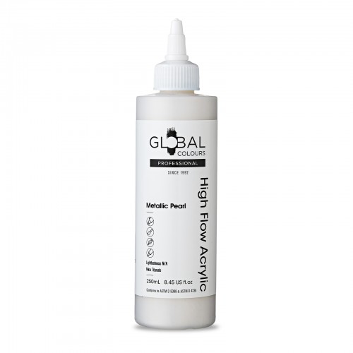 Metallic Pearl - 250ml Global High Flow Professional Acrylic Paint