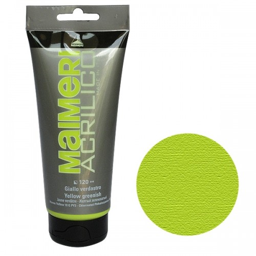 Yellow Greenish - 200ml Maimeri Acrilico Acrylic Paint