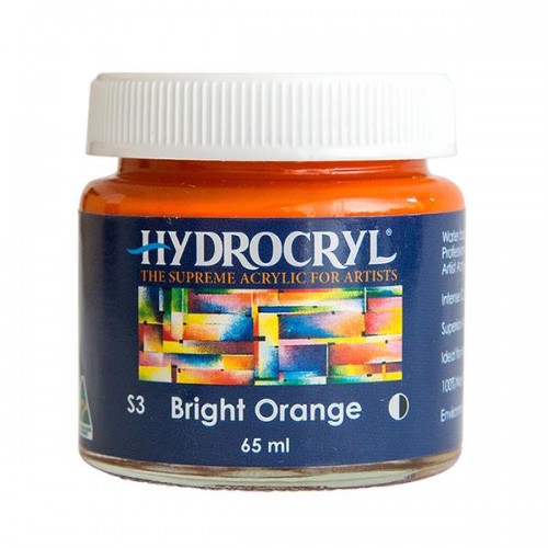 Bright Orange - 65ml Hydrocryl Supreme Artist Acrylic Series 3