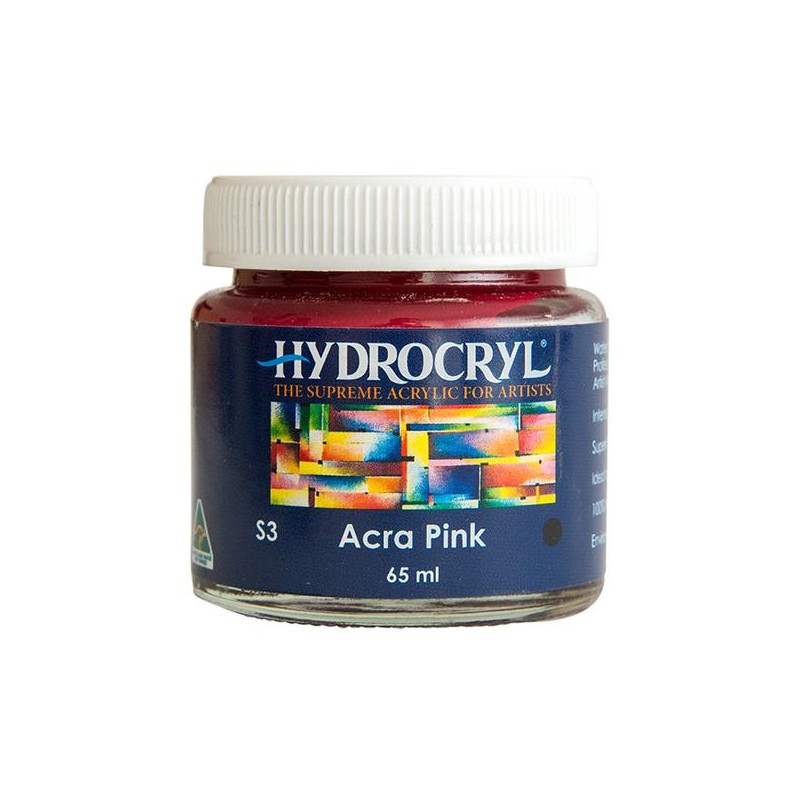 Acra Pink - 65ml Hydrocryl Supreme Artist Acrylic Series 3