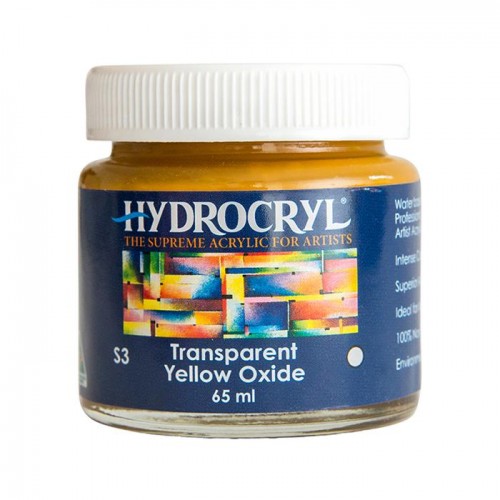 Transparent Yellow Oxide - 65ml Hydrocryl Supreme Artist Acrylic Series 3