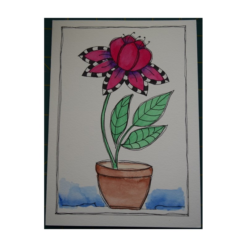 GC005- 125 x 175 Hand painted, watercolour blank greeting card