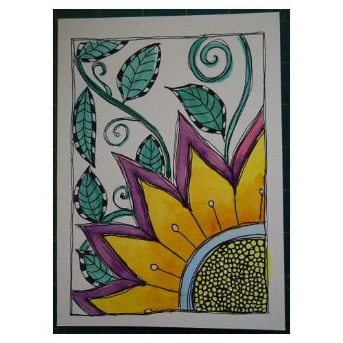 GC001 - 125 x 175 Hand painted, watercolour blank greeting card