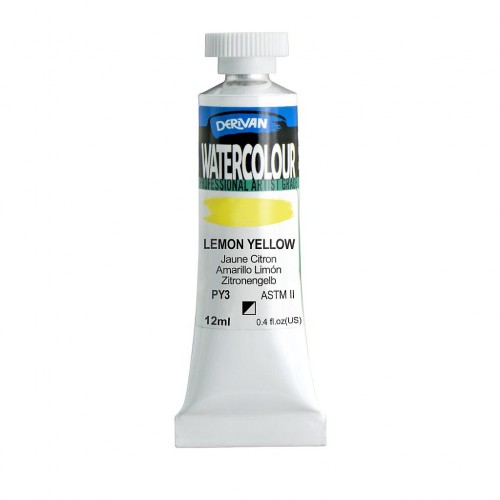 Lemon Yellow - 10ml Derivan Watercolour