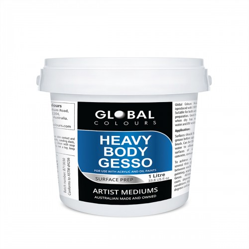 Heavy Body Gesso White - 1 Litre Global Professional Medium