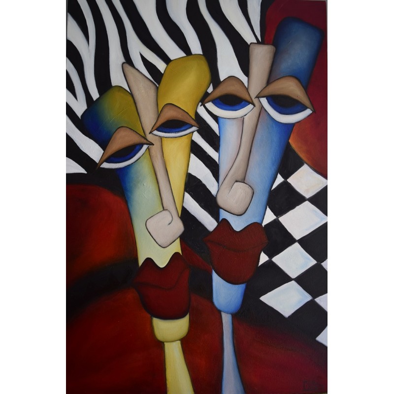 Oil on canvas - Abstract/Cubist 510 x 760