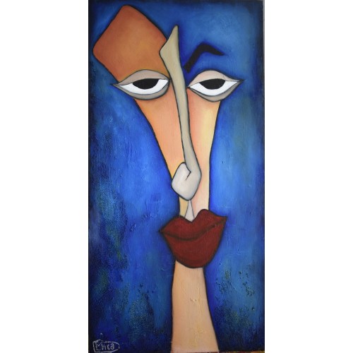 Oil on canvas - Abstract/Cubist Face A 305 x 610