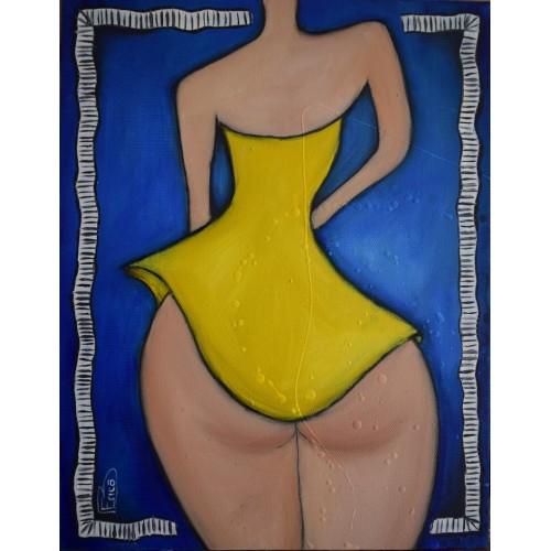 Acrylic on canvas - Abstract Nude 762 x 1016