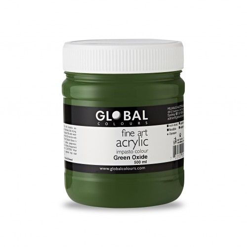 Green Oxide - 500ml Global Fine Art Acrylic Impasto