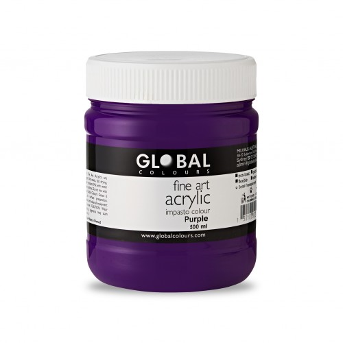 Purple - 500ml Global Fine Art Acrylic Impasto