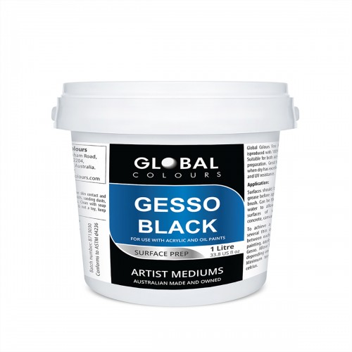 Gesso Black - 1 litre Global Professional Medium