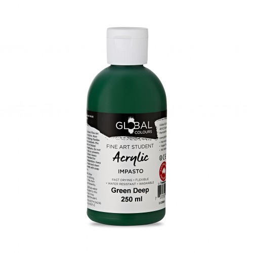 Green Deep - 250ml Global Student Fine Art Acrylic Impasto Paint