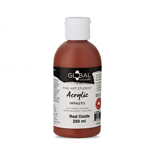 Red Oxide - 250ml Student Fine Art Acrylic Impasto Paint