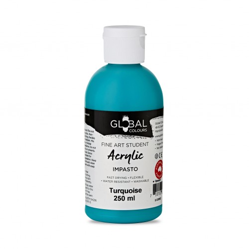 Turquoise - 250ml Student Fine Art Acrylic Impasto Paint