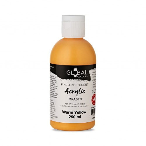 Warm Yellow - 250ml Student Fine Art Acrylic Impasto Paint