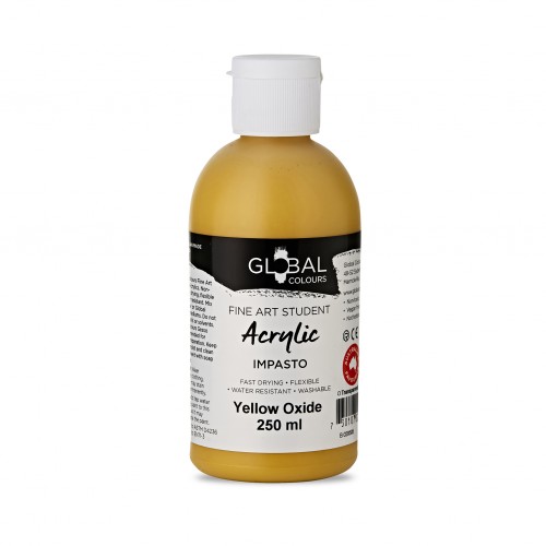 Yellow Oxide - 250ml Student Fine Art Acrylic Impasto Paint