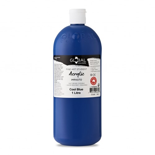 Cool Blue - 1 litre Student Fine Art Acrylic Impasto Paint