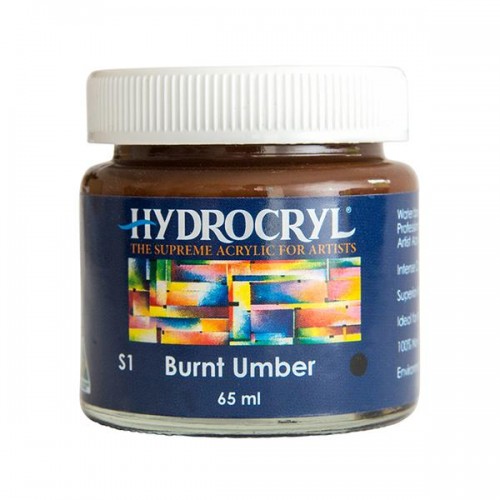 Burnt Umber - 65ml Hydrocryl Supreme Artist Acrylic Series 1