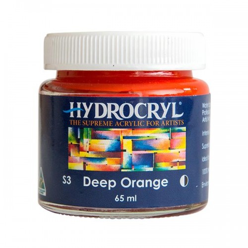 Deep Orange - 65ml Hydrocryl Supreme Artist Acrylic Series 3