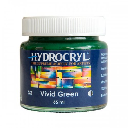 Vivid Green - 65ml Hydrocryl Supreme Artist Acrylic Series 3